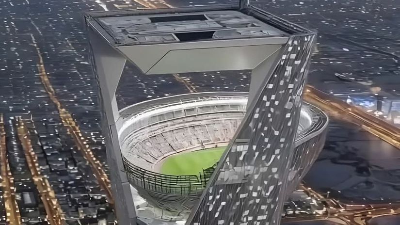 Nebesky stadion pod strechou mrakodrapu