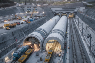 Europa prepisuje historie pod Alpami Tunel Brenner je o krok blizsie k realite a prvenstvu Vytazili z neho 215 miliona metrov kubickych horniny