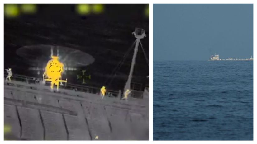 Nie kazdy je u nas vitany Svedi prepadli obrovsky rusky tanker premier zverejnil video z tvrdeho zasahu