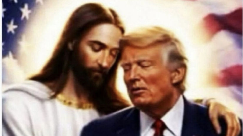 Lavicovym sialencom sa to nebude pacit Trump sokoval veriacich dalsou fotkou Jezisa