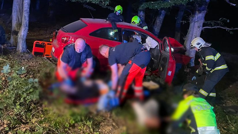 FOTO Pat ludi skoncilo v nemocnici Mlada vodicka sa vo vysokej rychlosti zrazila so stromom