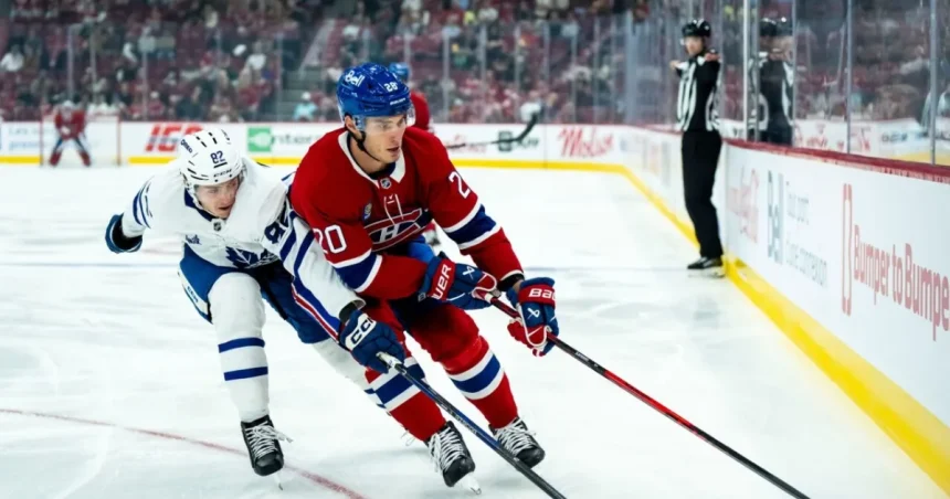 Druhý útok? Slafkovský nerieši. Prípravu Montrealu na NHL otvoril parádnym gólom