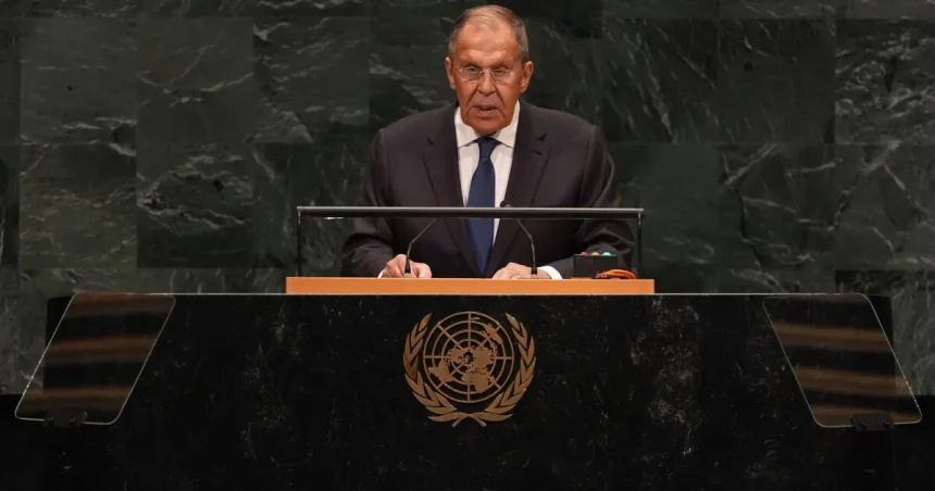 Lavrov v OSN obvinil Európu z marenia mieru na Ukrajine