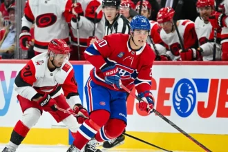 Slafkovský strelil prvý gól v sezóne. Udržal Montreal v hre proti obhajcom titulu