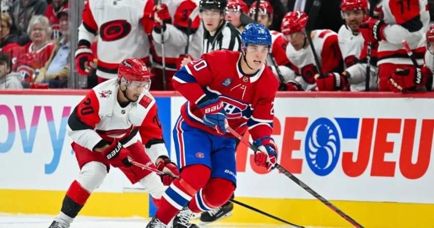 Slafkovský strelil prvý gól v sezóne. Udržal Montreal v hre proti obhajcom titulu