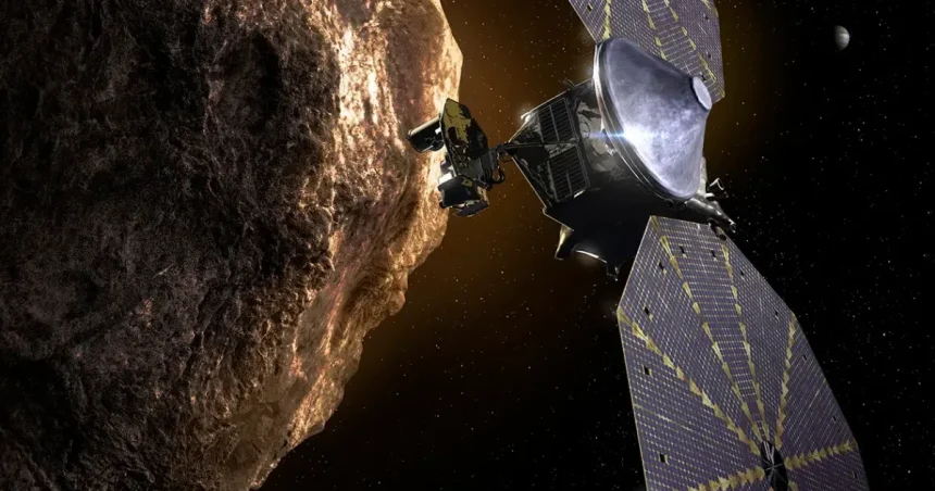 Sonda Lucy prekonala 3,5 miliardy kilometrov a vstúpila do oblasti Jupiterových Trójanov