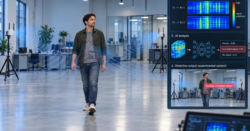 Wi-Fi dokáže odhaliť zbraň pod oblečením, nepotrebuje kameru